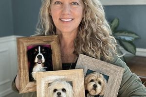 Необычное хобби: трехмерные портреты собак из валяной шерсти
