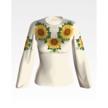 Набір для вишивки жіночої блузки бісером Соняхи БЖ012кМннннk - Вишивка хрестиком і бісером - Овечка Рукодільниця
