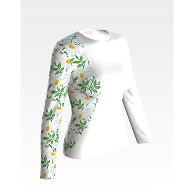 Набір для вишивання жіночої блузки нитками Ромашки БЖ187хБннннi - Вишивка хрестиком і бісером - Овечка Рукодільниця
