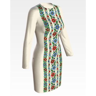 Набір для вишивки нитками Барвиста Вишиванка заготовки жіночої сукні – вишиванки Буковинська сучасна ПЛ971кМннннi