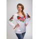 Набір для вишивки жіночої блузки бісером Королівські троянди, фіалки БЖ007кБннннk