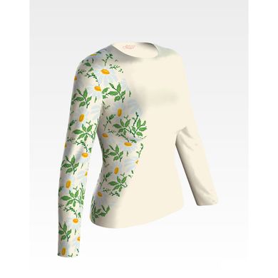 Набір для вишивання жіночої блузки нитками Ромашки БЖ187кМннннi - Вишивка хрестиком і бісером - Овечка Рукодільниця