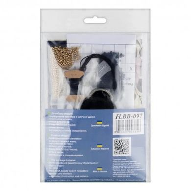 Брелок для ключів Набір для вишивання бісером на штучній шкірі Wonderland Сrafts FLBB-097 - Вышивка крестиком и бисером - Овца Рукодельница