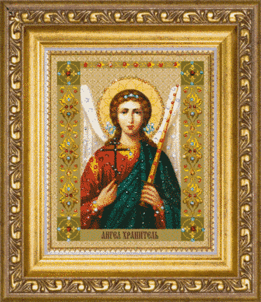 Икона Ангела Хранителя. Набор со стразами. Чаривна мить (КС-125) - Вышивка крестиком и бисером - Овца Рукодельница