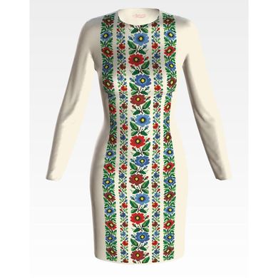 Набір для вишивки нитками Барвиста Вишиванка заготовки жіночої сукні – вишиванки Буковинська сучасна ПЛ971дМннннi