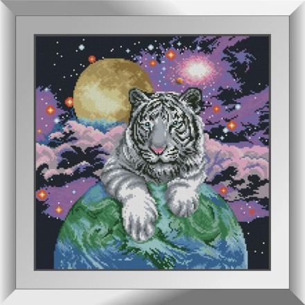 Космический тигр Набор алмазной живописи Dream Art 31867D - Вишивка хрестиком і бісером - Овечка Рукодільниця