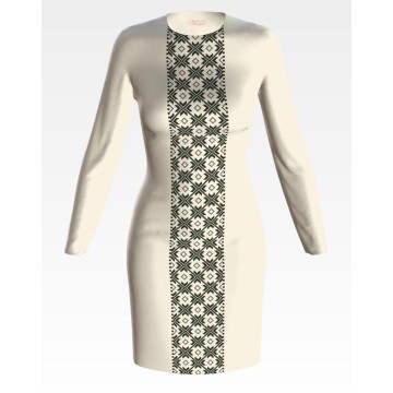 Набір для вишивки нитками Барвиста Вишиванка заготовки жіночої сукні – вишиванки Класична ПЛ491дМннннi