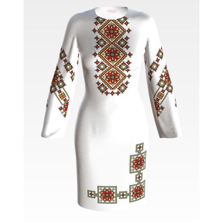 Набор для вышивки нитками Барвиста Вышиванка заготовки женского платья – вышиванки Весенняя ПЛ471пБннннi