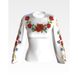 Набір для вишивки жіночої блузки бісером Маки, волошки, колоски БЖ013пБннннk
