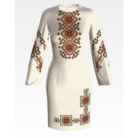 Набор для вышивки нитками Барвиста Вышиванка заготовки женского платья – вышиванки Весенняя ПЛ471дМннннi