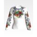 Набір для вишивки жіночої блузки бісером Маки і незабудки. Молодіжна БЖ014пБннннk