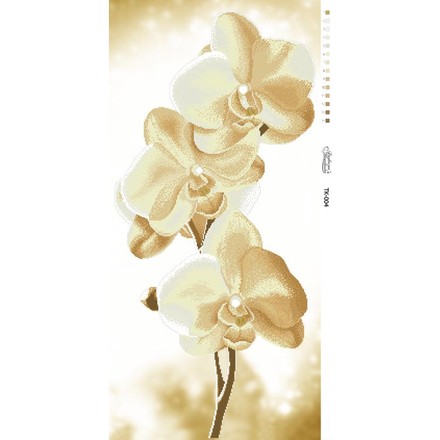 Набор для вышивания бисером Барвиста Вышиванка Золотистые Орхидеи 46х95 ТК004пн4695k - Вышивка крестиком и бисером - Овца Рукодельница