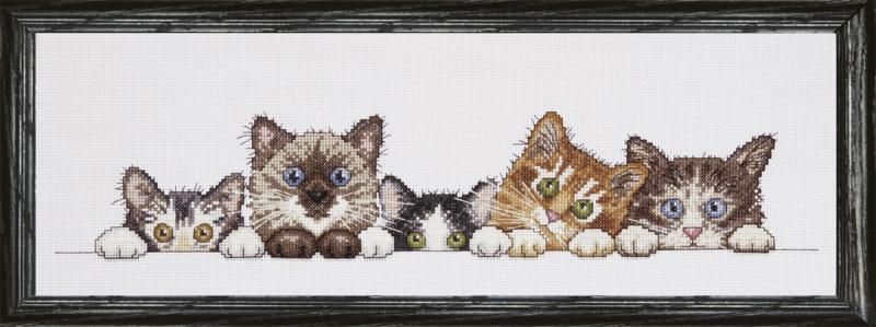 Любопытные котята. Набор для вышивания крестом. Design Works (dw2702) - Вышивка крестиком и бисером - Овца Рукодельница