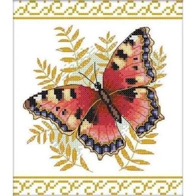 Метелик Набір для вишивання хрестом з друкованою схемою на тканині Joy Sunday DA049 - Вышивка крестиком и бисером - Овца Рукодельница