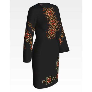 Набір для вишивки нитками Барвиста Вишиванка заготовки жіночої сукні – вишиванки Весняна ПЛ471лЧннннi