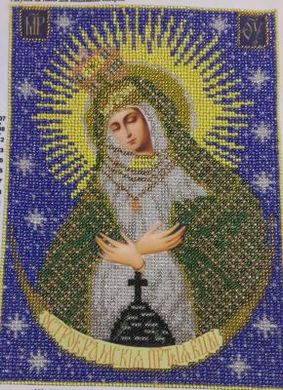Богородица Остробрамская - Вышивка крестиком и бисером - Овца Рукодельница