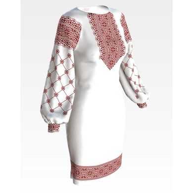 Набір для вишивки нитками Барвиста Вишиванка заготовки жіночої сукні – вишиванки Полісся ПЛ100кБннннi