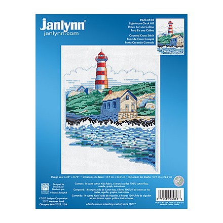 Набор для вышивания Janlynn 023-0598 Lighthouse On A Hill - Вышивка крестиком и бисером - Овца Рукодельница