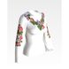 Набір для вишивки жіночої блузки бісером Троянди і фіалки БЖ022пБннннk