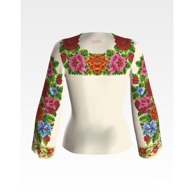 Набір для вишивання жіночої блузки нитками Багаті квіти. Буковинська БЖ005дМннннi - Вишивка хрестиком і бісером - Овечка Рукодільниця