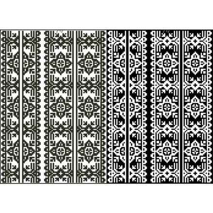 Канва с нанесенным рисунком для вышивки бисером и нитками на водорастворимом клеевом флизелине ФЛ212фн2030