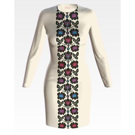 Набір для вишивки нитками Барвиста Вишиванка заготовки жіночої сукні – вишиванки Зоряна ПЛ691шМннннi