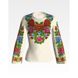 Набір для вишивання жіночої блузки нитками Багаті квіти. Буковинська БЖ005кМннннi