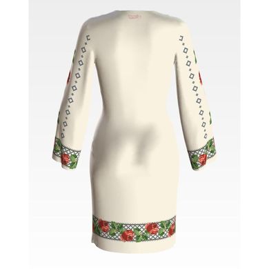 Набір для вишивки нитками Барвиста Вишиванка заготовки жіночої сукні – вишиванки Трояндове мереживо ПЛ119лМннннi
