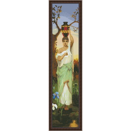 Набор для вышивки крестом Юнона 0302 Женщина с кувшином - Вишивка хрестиком і бісером - Овечка Рукодільниця