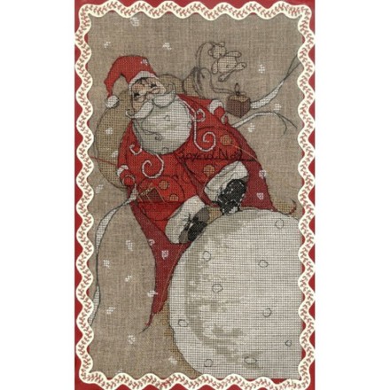 Санта на луне Схема для вышивания крестом Soizic SOI-15 - Вишивка хрестиком і бісером - Овечка Рукодільниця
