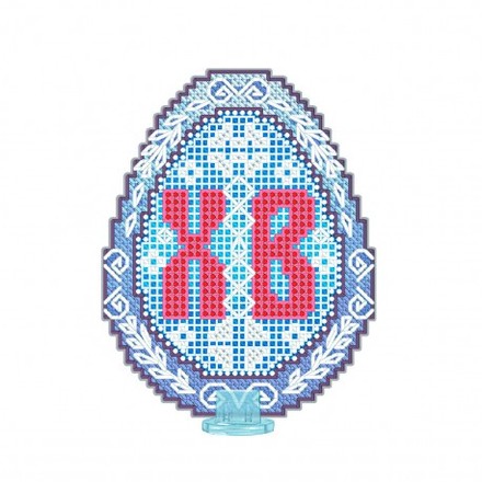 Пасхальне яйце Набір для вишивання хрестиком на пластиковій канві VOLOSHKA VPF_009 - Вышивка крестиком и бисером - Овца Рукодельница
