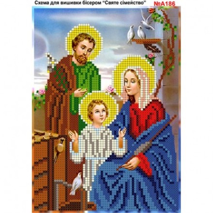 Святе сімейство Схема для вишивки бісером Biser-Art А186ба - Вишивка хрестиком і бісером - Овечка Рукодільниця
