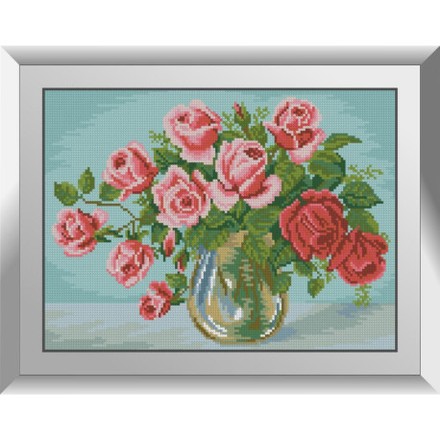 Садовые розы Набор алмазной живописи Dream Art 31833D - Вышивка крестиком и бисером - Овца Рукодельница