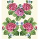 Набір для вишивання жіночої блузки нитками Рожеві троянди, фіалки БЖ009шМннннi