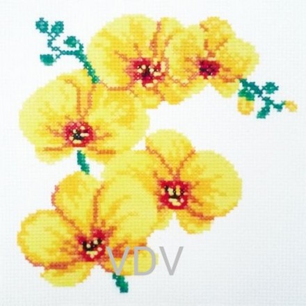 Орхідея Набір для вишивання нитками VDV М-0116-S - Вышивка крестиком и бисером - Овца Рукодельница