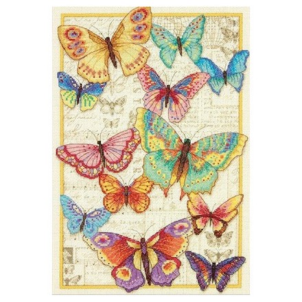 Набор для вышивания Dimensions 70-35338 Butterfly Beauty/Красота бабочек - Вишивка хрестиком і бісером - Овечка Рукодільниця