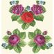 Набір для вишивання жіночої блузки нитками Лілові троянди, фіалки БЖ010кМннннi