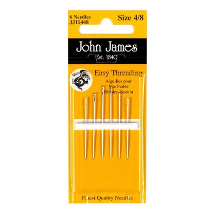 Easy Threading №4/8 (6шт). Набор легкоодеваемых игл для шитья. John James (Англия) (JJ11448) - Вышивка крестиком и бисером - Овца Рукодельница