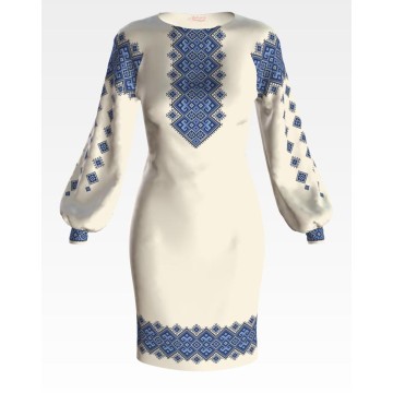Набір для вишивки нитками Барвиста Вишиванка заготовки жіночої сукні – вишиванки Берегиня ПЛ107кМннннi