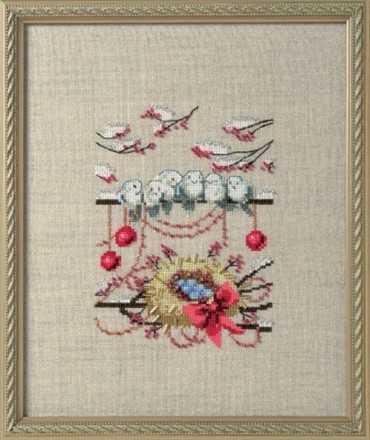 Winter Owl / Зимове гніздо. Схема для вишивання хрестиком. Nora Corbett (NC276) - Вишивка хрестиком і бісером - Овечка Рукодільниця