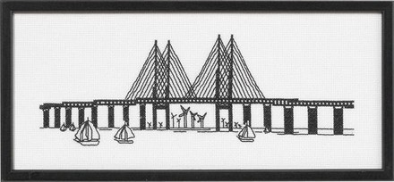 Міст. Графіки. Набір для вишивання. Permin (92-4328) - Вишивка хрестиком і бісером - Овечка Рукодільниця