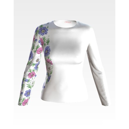 Набір для вишивки жіночої блузки бісером Анемони БЖ170пБннннk - Вишивка хрестиком і бісером - Овечка Рукодільниця