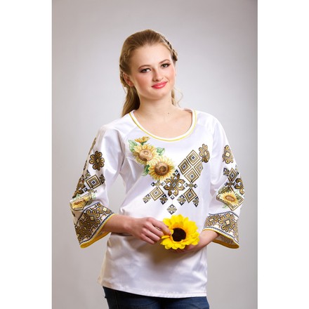Набір для вишивки жіночої блузки бісером Сонячна БЖ038пБннннk - Вишивка хрестиком і бісером - Овечка Рукодільниця