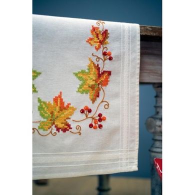 Осіннє листя Набір для вишивання хрестиком (доріжка на стіл) Vervaco PN-0013311 - Вишивка хрестиком і бісером - Овечка Рукодільниця