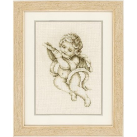 Ангел з флейтою Набір для вишивання хрестиком Vervaco PN-0021858 - Вишивка хрестиком і бісером - Овечка Рукодільниця
