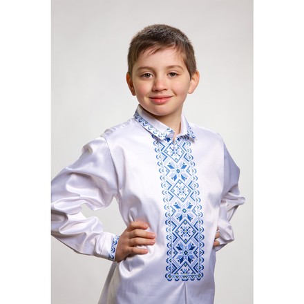 Заготовка детской сорочки на 1-3 лет Звезда для вышивки бисером СД007кМ28нн