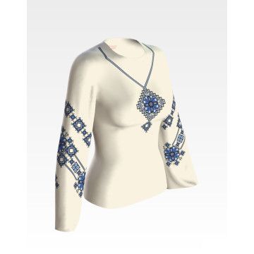 Набір для вишивання жіночої блузки нитками Весняна БЖ048шМннннi - Вишивка хрестиком і бісером - Овечка Рукодільниця