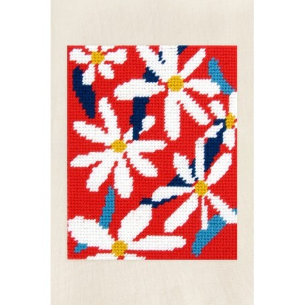 Абстрактні квіти Набір для вишивання гобеленом DMC C125K - Вишивка хрестиком і бісером - Овечка Рукодільниця