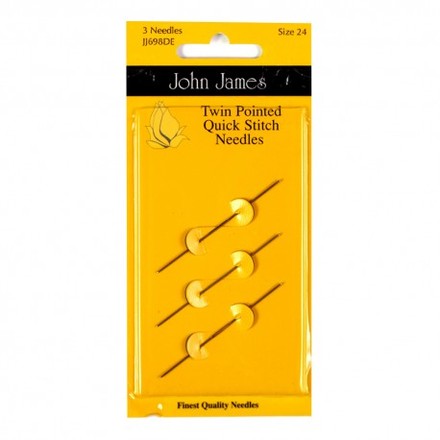 Twin Pointed Quick Stitch №24 (3шт) Набір двосторонні гобеленових голок John James JJ698D024 - Вишивка хрестиком і бісером - Овечка Рукодільниця