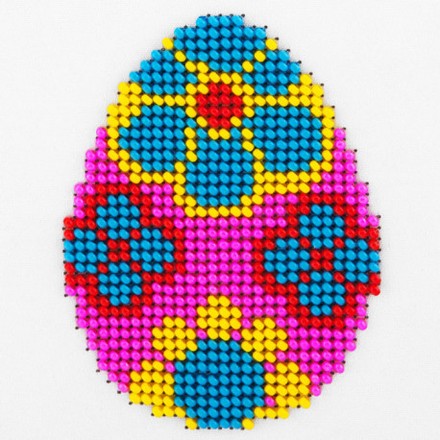 Пасхальне яйце Схема на тканині для вишивання бісером Louise O-448 - Вишивка хрестиком і бісером - Овечка Рукодільниця